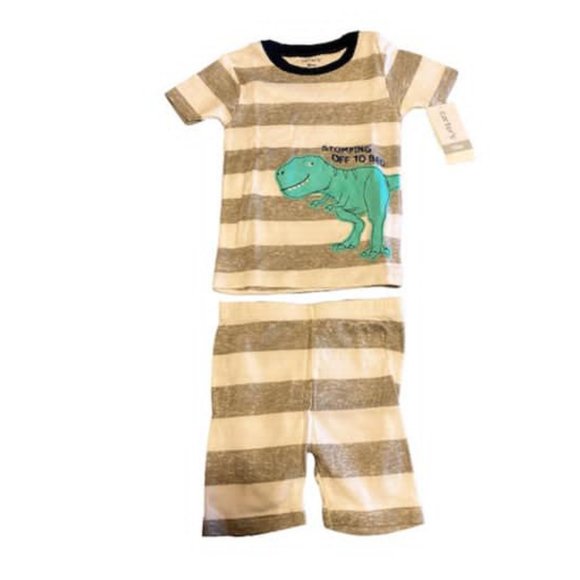 Carter's Pijama de algodón de 4 piezas para bebé niño (Dinosaurio, 18 m) - Picture 3 of 9